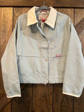 { hunter } woman’s light gray utility jacket NWT